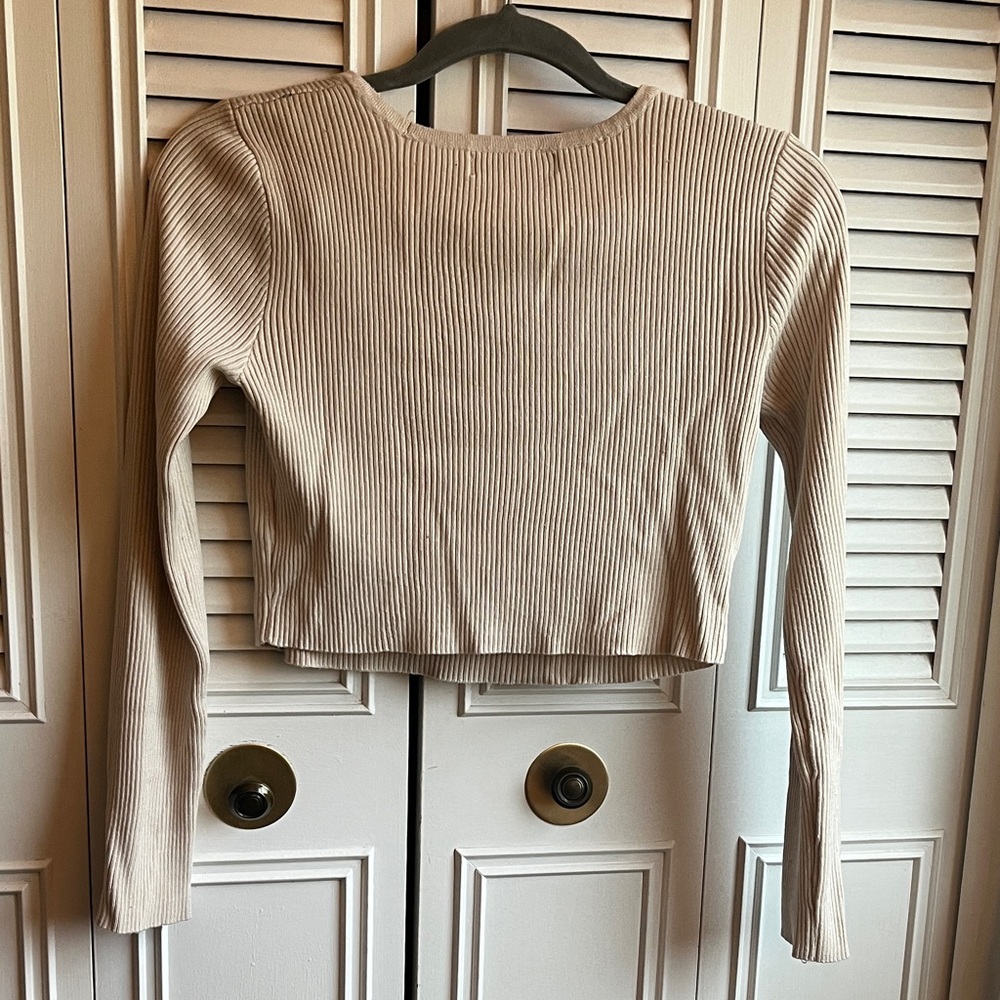 Cream Ribbed Leggings Set - Picture 9 of 14
